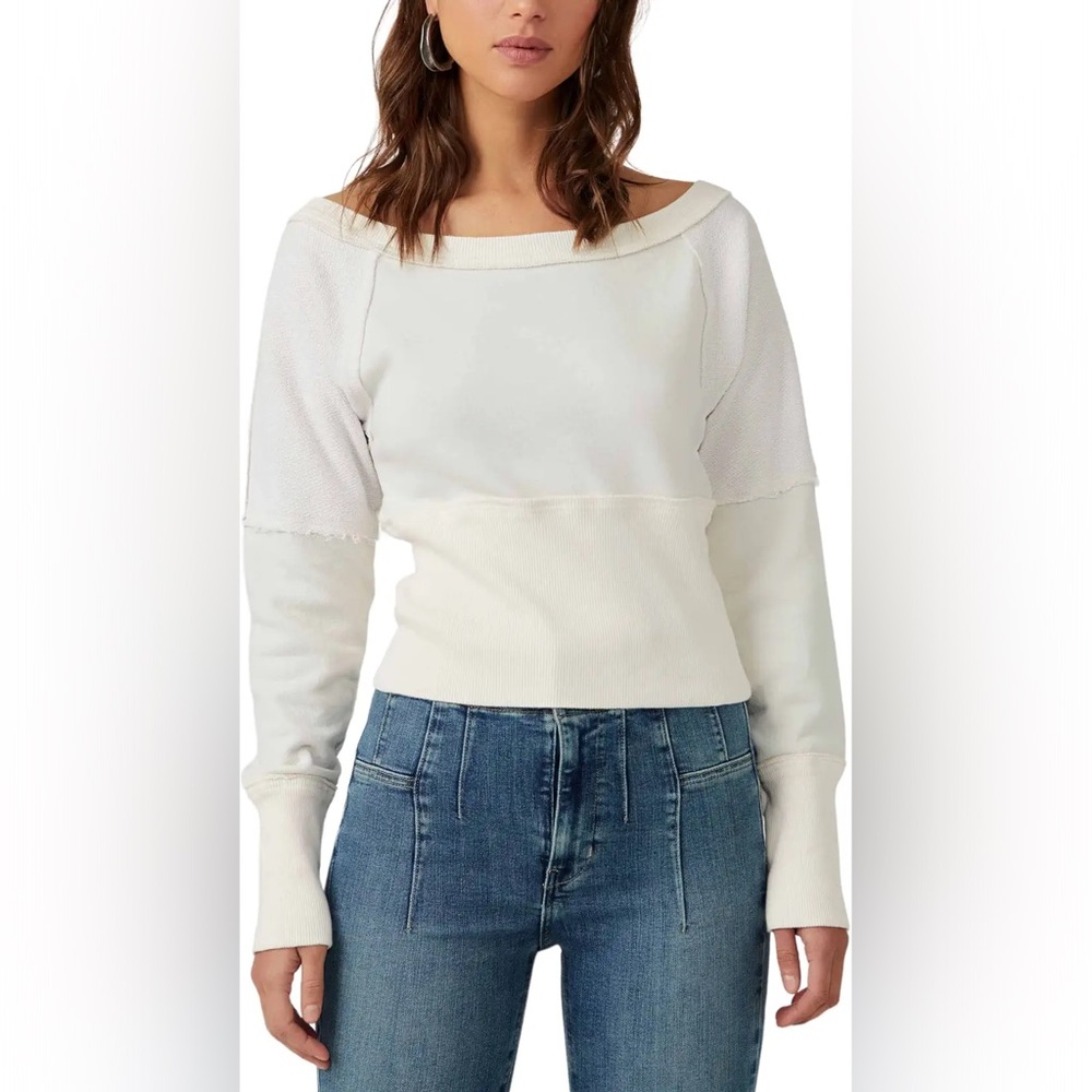 Free People Last Minute Pull Over | Cream | Size Extra Small XS | We The Free
